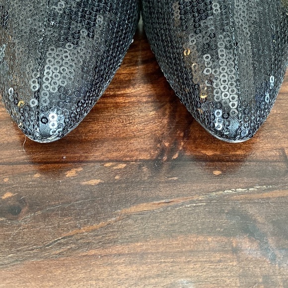 Walter Steiger Black Sequin Booties - Picture 3 of 5